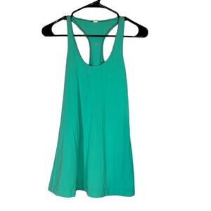 Lululemon Teal Green Racerback Athletic Lightweight Running Tank Top Women Sz 6